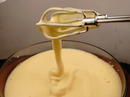 3 Ingredient Dates Cake - Achieve Ribbon Consistency 