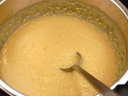 Restaurant Style Vegetable Sambar - Mash the dal