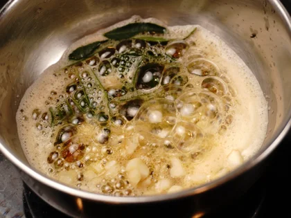 Restaurant Style Vegetable Sambar - Prepare the Tadka