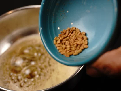 Restaurant Style Vegetable Sambar - Prepare the Tadka