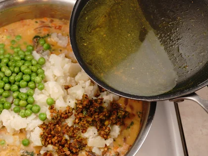 Veggie Poori Masala - Add Potatoes, Peas, and Spices