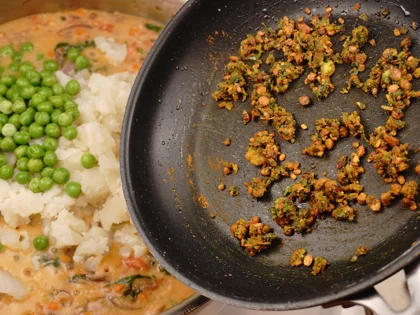 Veggie Poori Masala - Add Potatoes, Peas, and Spices