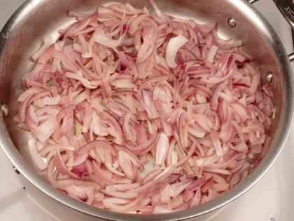 Veggie Poori Masala - Saute the Onions